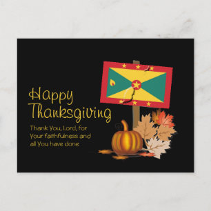 GRENADINISCHES THANKSGIVING   Flagge von Grenada Postkarte