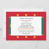 Grenadische Flagge, Flagge von Grenada Hochzeit Einladung (Vorderseite)