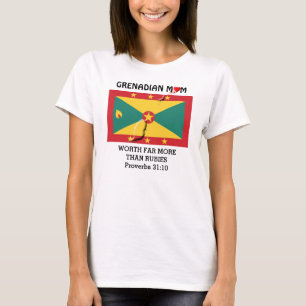 GRENADISCHE MUTTER Wertvoller als Rubine SPRÜCHE 3 T-Shirt