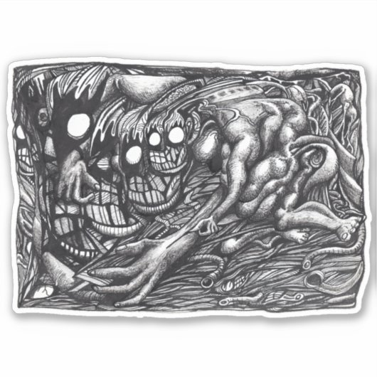 Grendel Mother Dream Vinyl Sticker (Vorderseite)