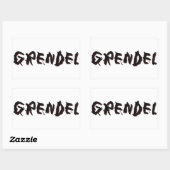 Grendel Rechteckiger Aufkleber (Blatt)