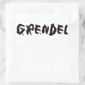 Grendel Rechteckiger Aufkleber (Tasche)