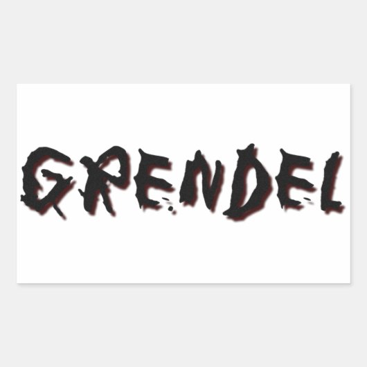 Grendel Rechteckiger Aufkleber (Vorderseite)