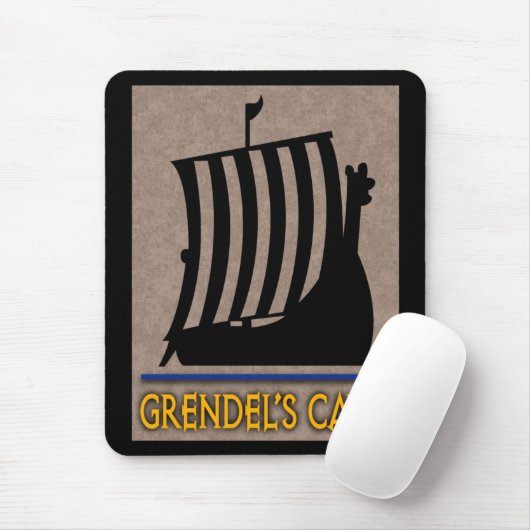 Grendel's Höhlenlogo Mouse Pad Mousepad (Mit Mouse)