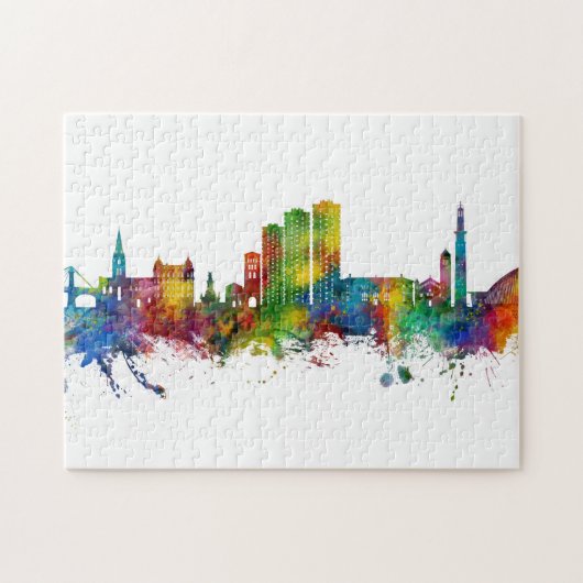 Grenoble France Skyline Puzzle (Horizontal)