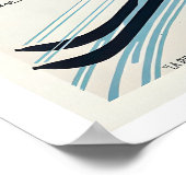 Grenoble France Vintage Ski Poster (Ecke)