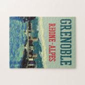 Grenoble Frankreich Aussicht auf die Rhone Puzzle (Horizontal)