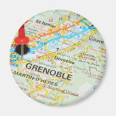 Grenoble, Frankreich Magnet (Vorne)