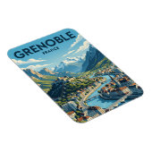 Grenoble Frankreich Magnet (Rechte Seite)