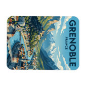 Grenoble Frankreich Magnet (Horizontal)