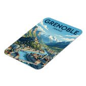 Grenoble Frankreich Magnet (Linke Seite)
