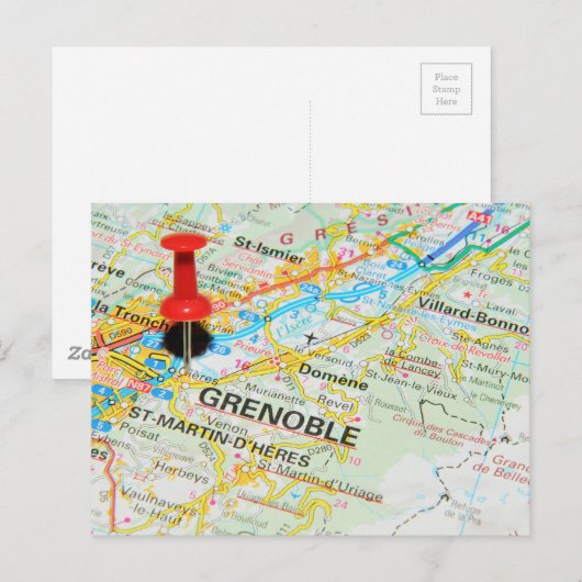 Grenoble, Frankreich Postkarte (Vorne/Hinten)