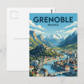 Grenoble Frankreich Postkarte (Vorne/Hinten)