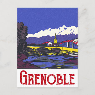 Grenoble, Frankreich Postkarte
