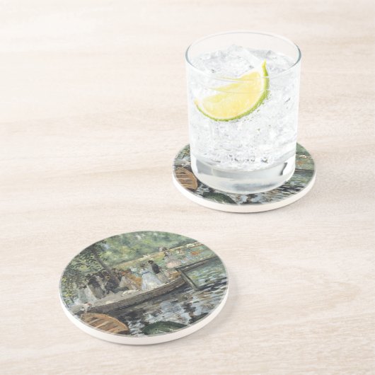 Grenouillere Renoir Impressionist Malerei Art Getränkeuntersetzer (Seite)