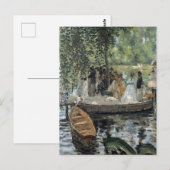 Grenouillere Renoir Impressionist Malerei Art Postkarte (Vorne/Hinten)