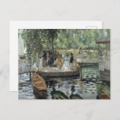 Grenouillere Renoir Impressionist Malerei Art Postkarte (Vorne/Hinten)