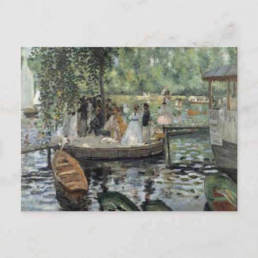 Grenouillere Renoir Impressionist Malerei Art Postkarte (Vorderseite)