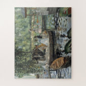 Grenouillere Renoir Impressionist Malerei Art Puzzle (Vertikal)