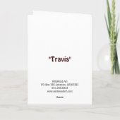 Grenz-Collie/Aussie-Grußkarte Karte (Rückseite)