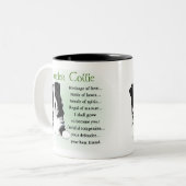 Grenz-Collie-Geschenke Zweifarbige Tasse (Vorderseite Links)