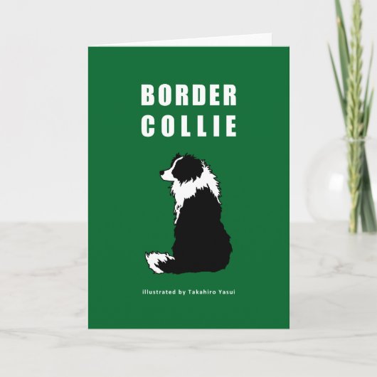 Grenz-Collie-Grußkarte Karte (Vorderseite)