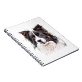 Grenz-Collie-Hund-Tier Notizblock (Rechte Seite)