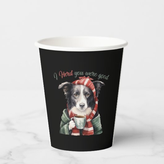 Grenz-Collie Weihnachts-Jumper Essential T - Shirt Pappbecher (Vorderseite)