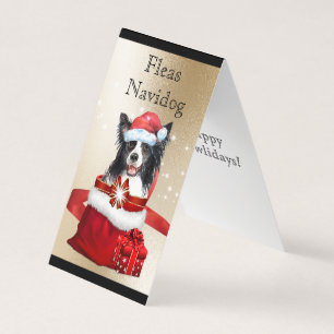 Grenz-Collie-Weihnachtsmannmütze Weihnachtsgeschen