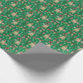 Grenz Terrier Hund Weihnachten Geschenkpapier (Ecke)