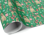 Grenz Terrier Hund Weihnachten Geschenkpapier (Rolleneckpunkt)