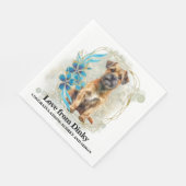 Grenz Terrier I do ToNapkins mit Hunde Foto Serviette (Ecke)