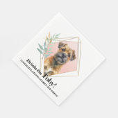 Grenz Terrier I do ToNapkins mit Hunde Foto Serviette (Ecke)