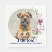Grenz Terrier I do ToNapkins mit Hunde Foto Serviette (Vorderseite)