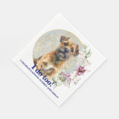 Grenz Terrier I do ToNapkins mit Hunde Foto Serviette (Ecke)