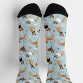 Grenz-Terrier-Knochen und Paws Socken (Oben)