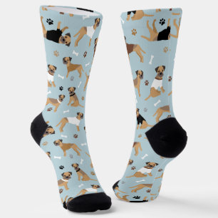 Grenz-Terrier-Knochen und Paws Socken