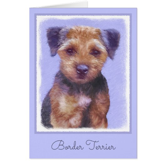 Grenz-Terrier-Malerei - Niedliche Original-Hunde-K (Vorne)