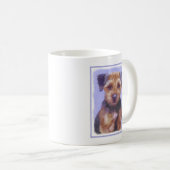 Grenz-Terrier-Malerei - Niedliche Original-Hunde-K Kaffeetasse (VorderseiteRechts)