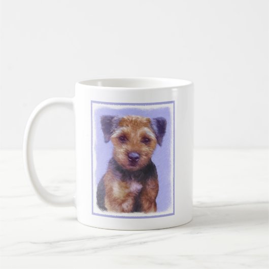 Grenz-Terrier-Malerei - Niedliche Original-Hunde-K Kaffeetasse (Links)