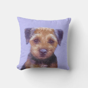 Grenz-Terrier-Malerei - Niedliche Original-Hunde-K Kissen