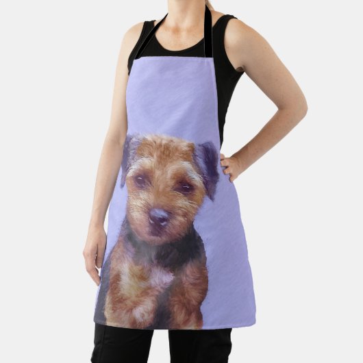 Grenz-Terrier-Malerei - Niedliche Original-Hunde-K Schürze (InSitu)