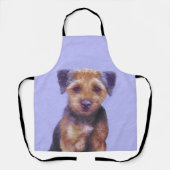 Grenz-Terrier-Malerei - Niedliche Original-Hunde-K Schürze (Vorderseite)