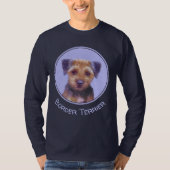 Grenz-Terrier-Malerei - Niedliche Original-Hunde-K T-Shirt (Vorderseite)