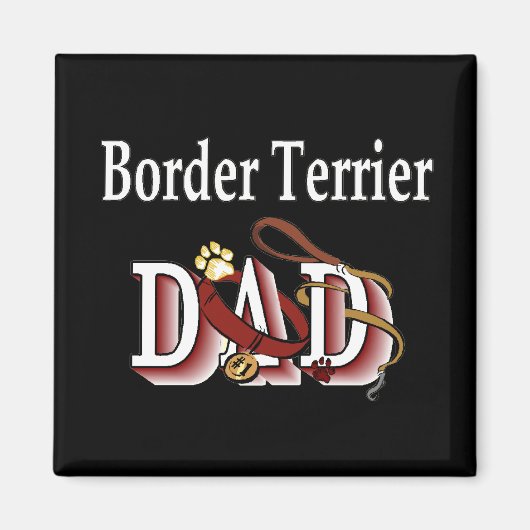 Grenz-Terrier Papa Magnet (Vorne)