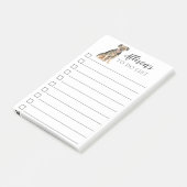 Grenzausgangshund Personalisiert zu führen Post-it Klebezettel (angewinkelt)