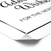 Grenzberatung und Wünsche Hochzeitdruck Foto druck (Ecke)