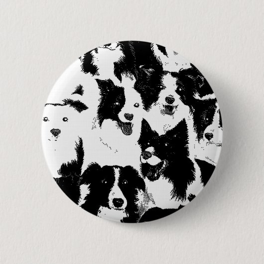 Grenzcollie-Button Button (Vorderseite)
