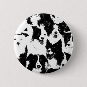 Grenzcollie-Button Button