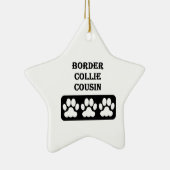 Grenzcollie-Cousin Keramikornament (Rechts)